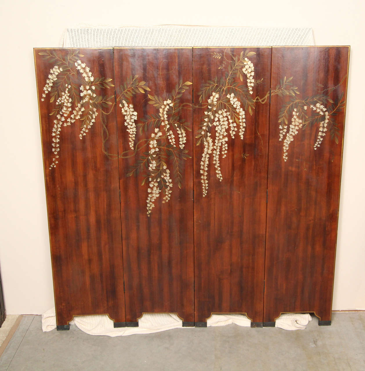 Wisteria Leather Screen For Sale 2