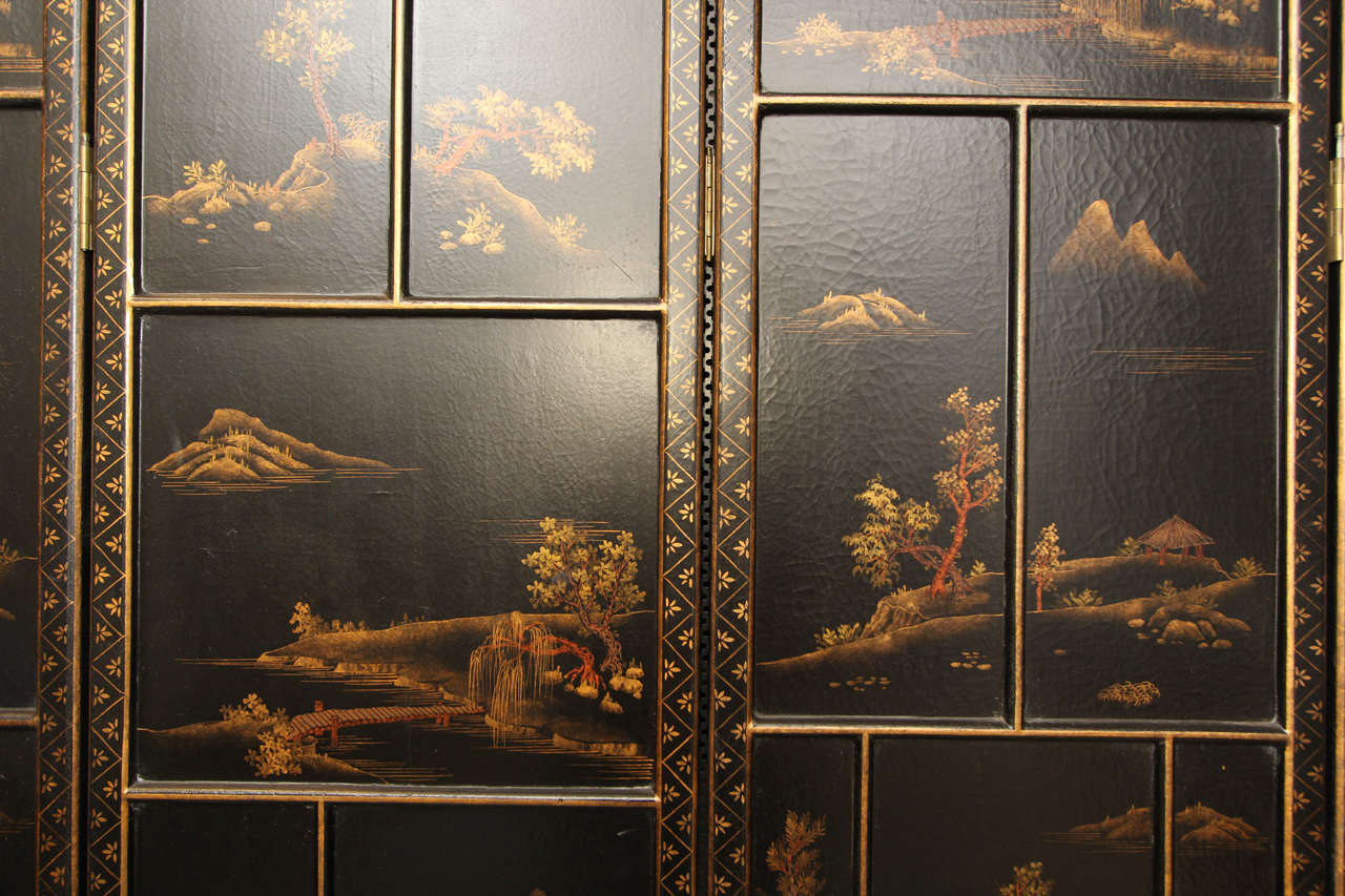Chinese Lacquer Panels In Excellent Condition For Sale In Seattle, WA