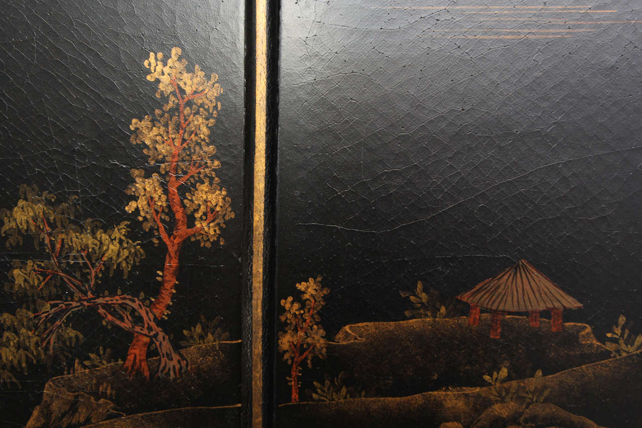 Wood Chinese Lacquer Panels For Sale