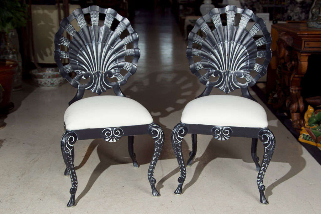 Set of Four Shell Back Chairs