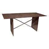 Antique Wrought Iron Table Desk Dining - Industrial Design