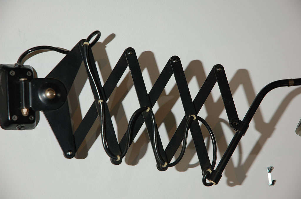 scissor arm wall lamp