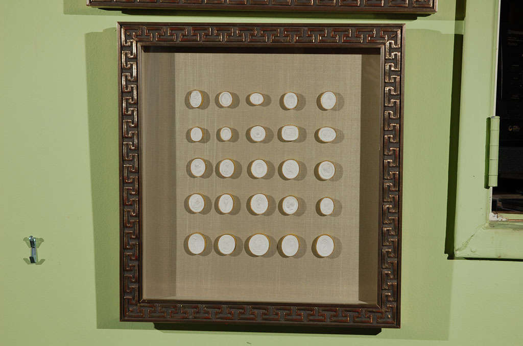 Framed White Wax Seals
