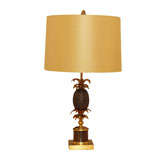 Bronze Pineapple Lamp by Maison Charles
