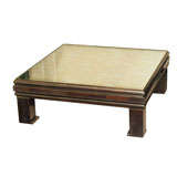 SALE Antiqued Mirrored Coffee Table by Guy Lefevre