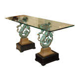 Fantastical Bronze Console Bases