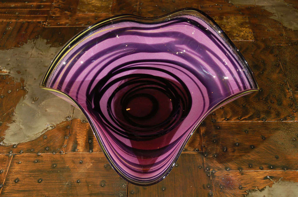 1960's Sculptural Glass Bowl 2