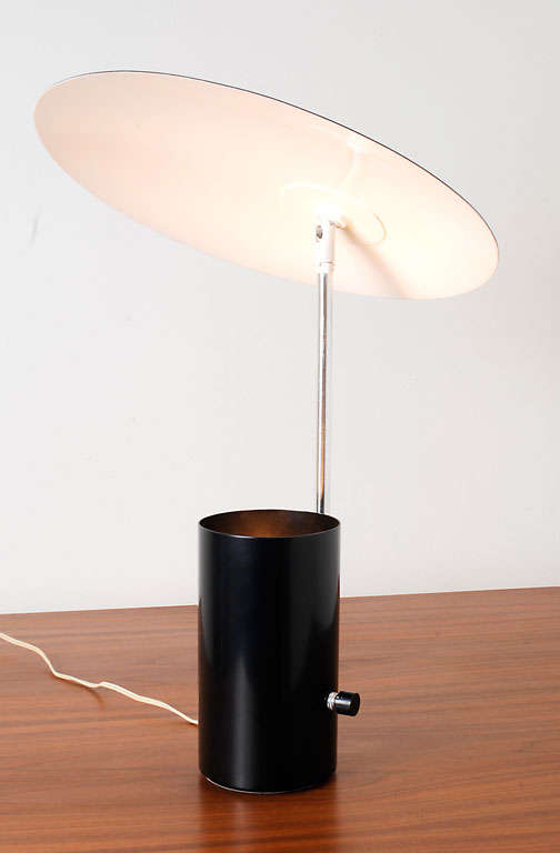 Steel 60's George Nelson Pivoting 'Half Nelson' Reflector Lamp