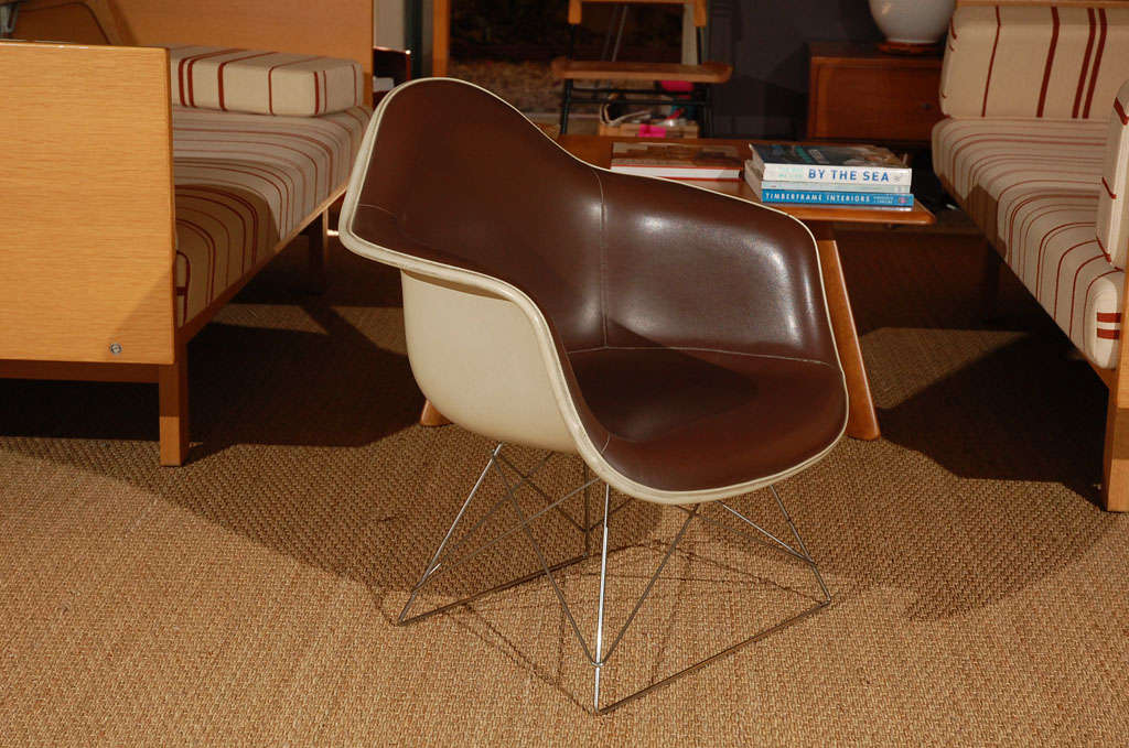 Fiberglass Charles Eames LAR Low-low armchairs