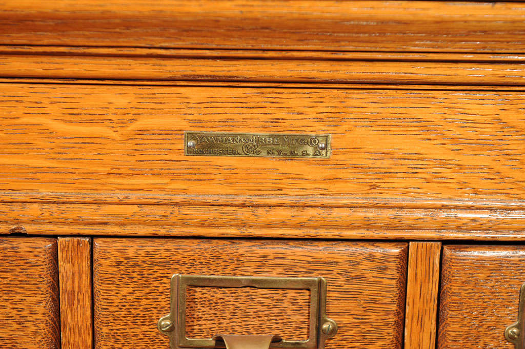 yawman and erbe wood file cabinet
