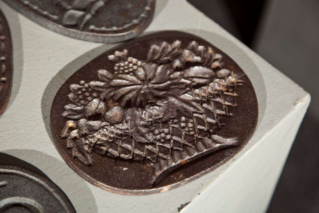Collection of Antique Iron Cookie Molds at 1stDibs odm cast iron