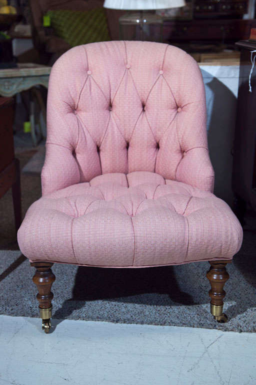 Victorian Walnut Slipper Chair-Edward Ferrell LTD 1