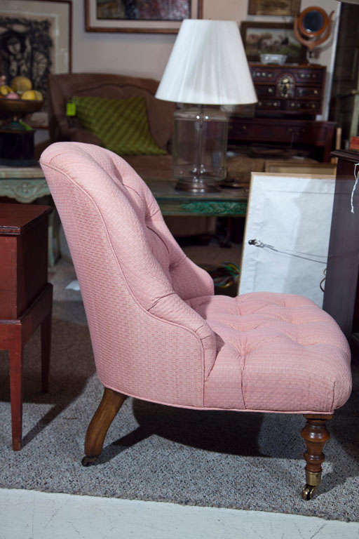 Victorian Walnut Slipper Chair-Edward Ferrell LTD 3