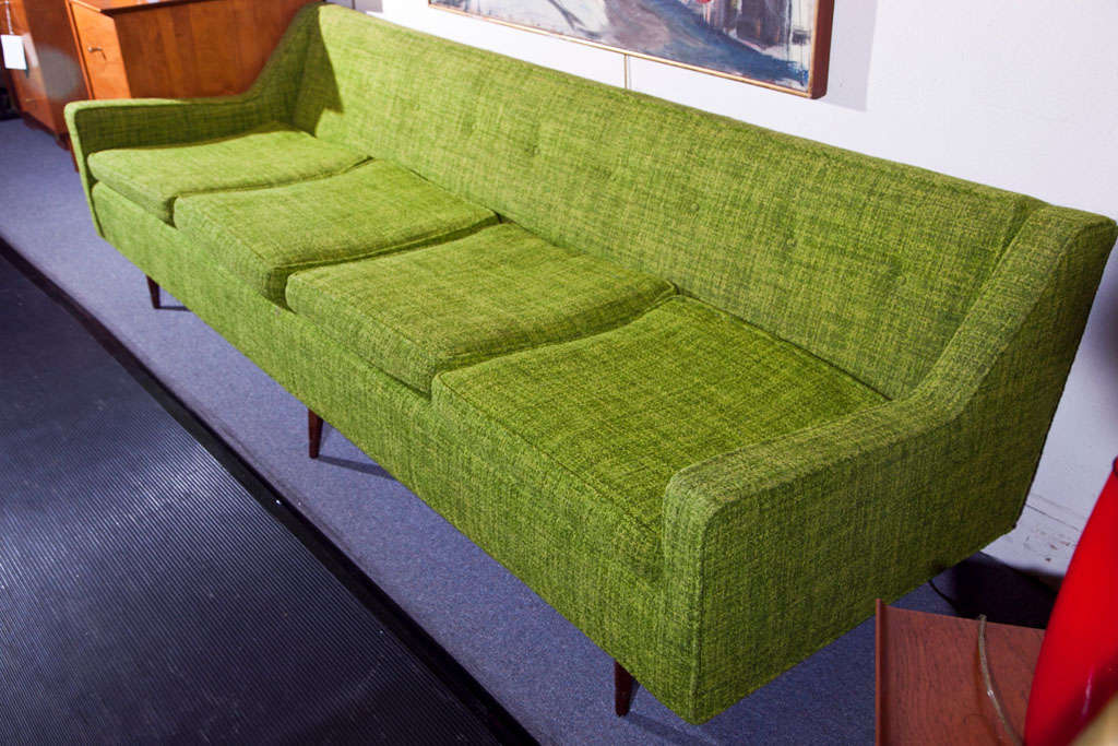 retro green sofa
