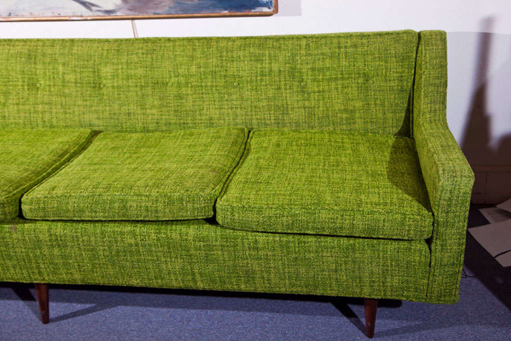 retro green couch