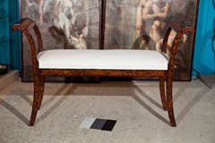 Late 18th century Marquetry Bench