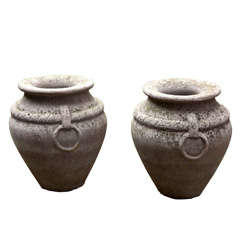 Weathered Stone Urns