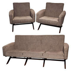 Impeccable Mid Century Spanish Sofa & Arm Chair Set