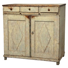 Early 19th Century Gustavian Sideboard with Diamond Detail