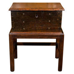 Antique English Colonial Box on Stand