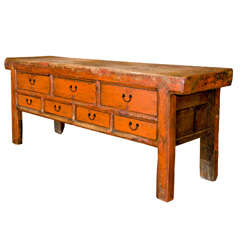 Antique Seven Drawer Server