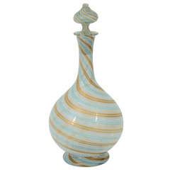 A Venetian glass decanter by Salviati & C.