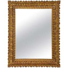 18th Century Carved Giltwood Italian Mirror with Original Glass 8