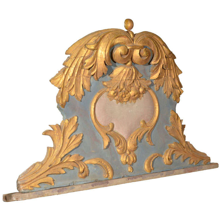 Large 18th C. Louis XVI  Wooden Architectural Fragment