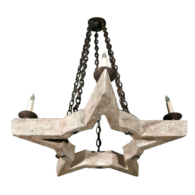 Paul Marra Star Chandelier For Sale