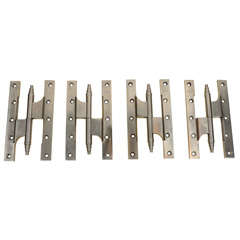 Set of 4 Original Art Deco Skyscraper Style Door Hinges