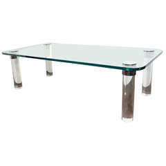 Modernist Glass Cocktail Table