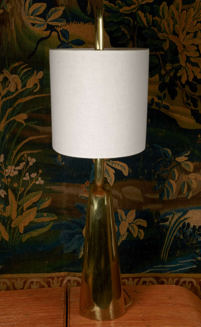 French Heronn Bronze Lamp by Charles Tassin For Sale