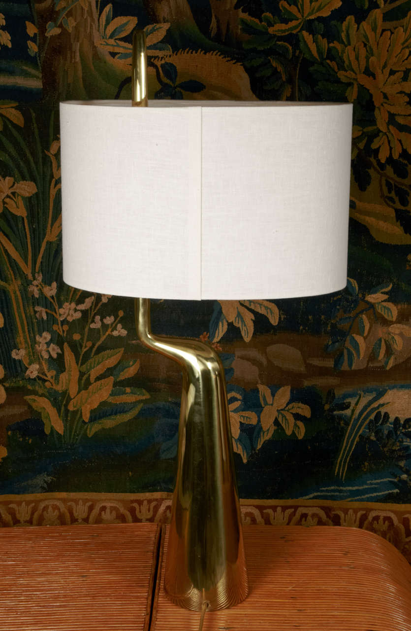 Heronn Bronze Lamp by Charles Tassin In Excellent Condition For Sale In Paris, FR
