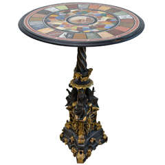 Fine Specimen Marble and Micromosaic Top Table