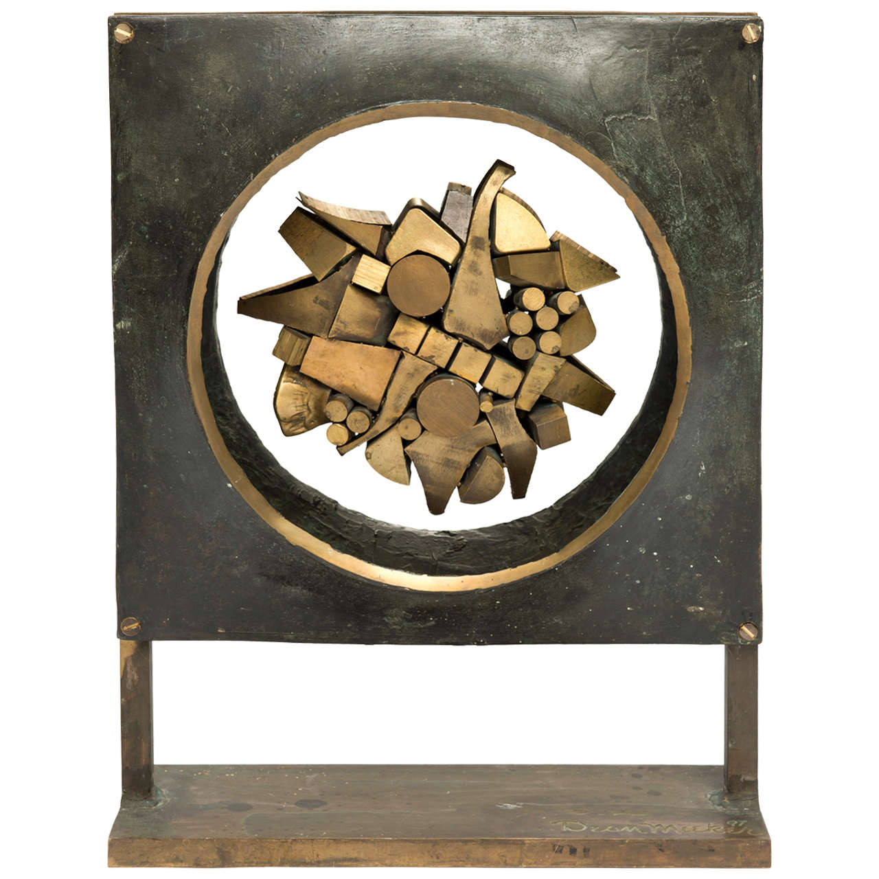 Large Brutalist Bronze Sculpture