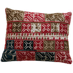 Antique Moroccan Embroidery Pillow