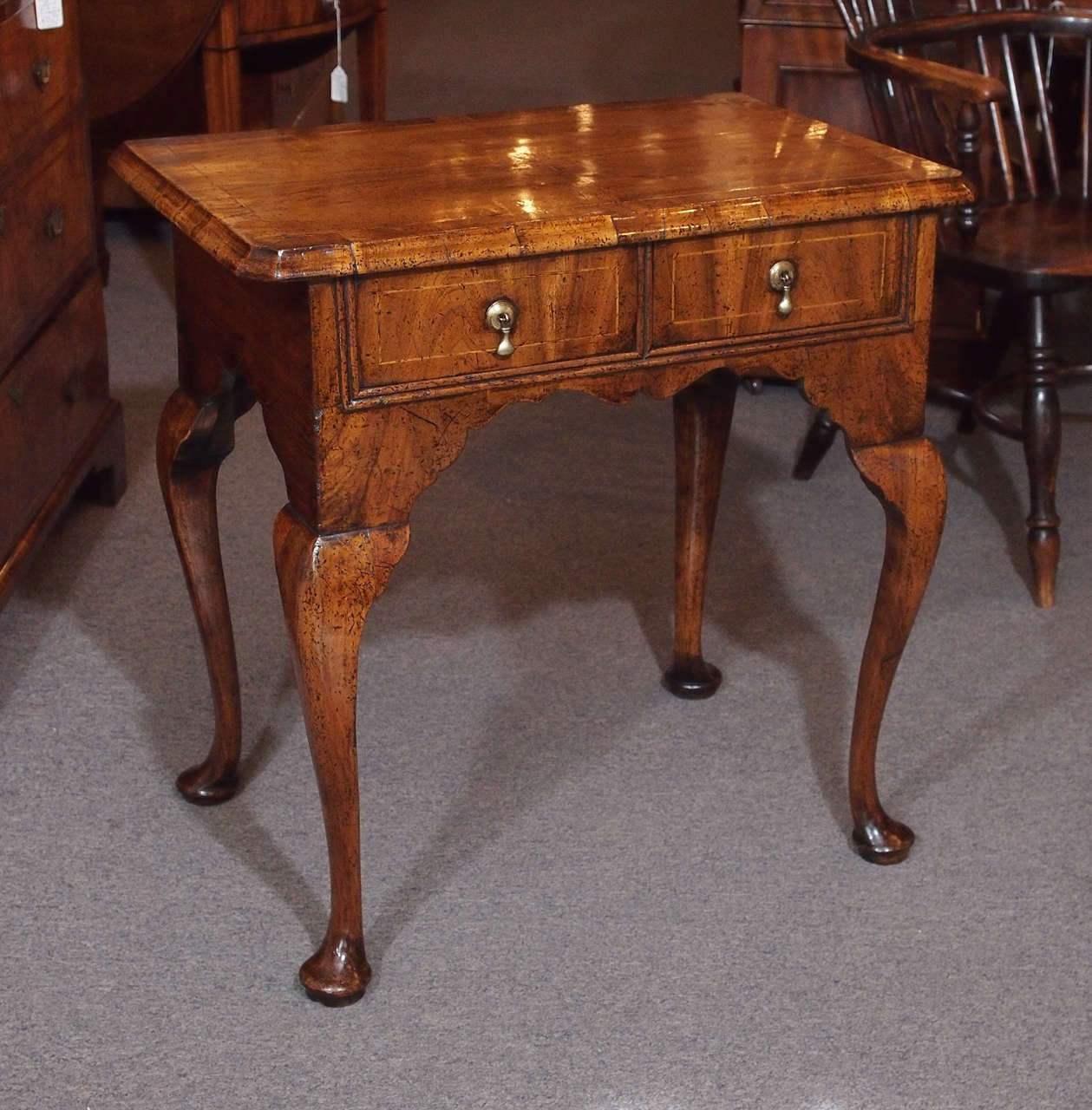 Antique English George I Walnut Lowboy