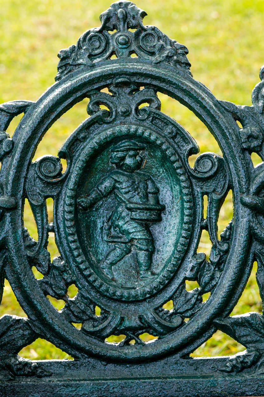 19th Century Four Seasons Garden Seat For Sale at 1stdibs