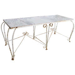 French Marble Top Side Table