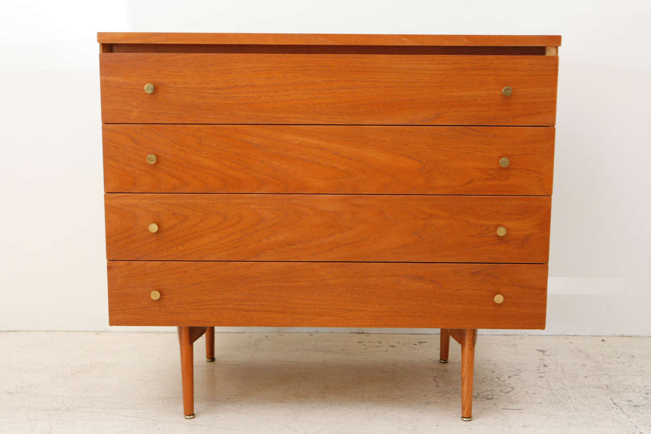 Rare Walnut Chest by Paul McCobb for Calvin In Excellent Condition In Los Angeles, CA