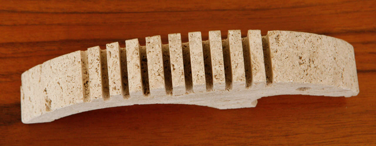 Italian Travertine Armadillo Figurines by Raymor 4
