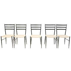 Set of 12 Superleggera Chairs in the style of Gio Ponti