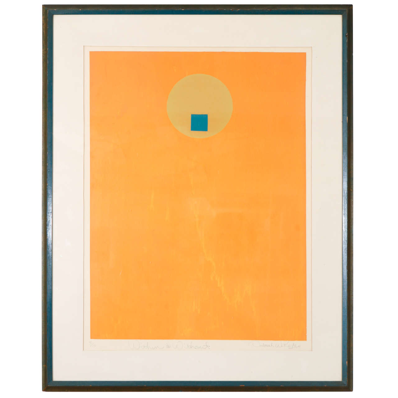 Vintage Abstract Art by Deborah W. Keyes Titled &ldquo;Within and Without&rdquo; at