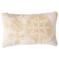 Retro Nigerian African Textile Pillow