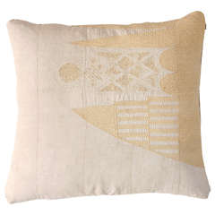 Vintage Nigerian African Textile Pillow