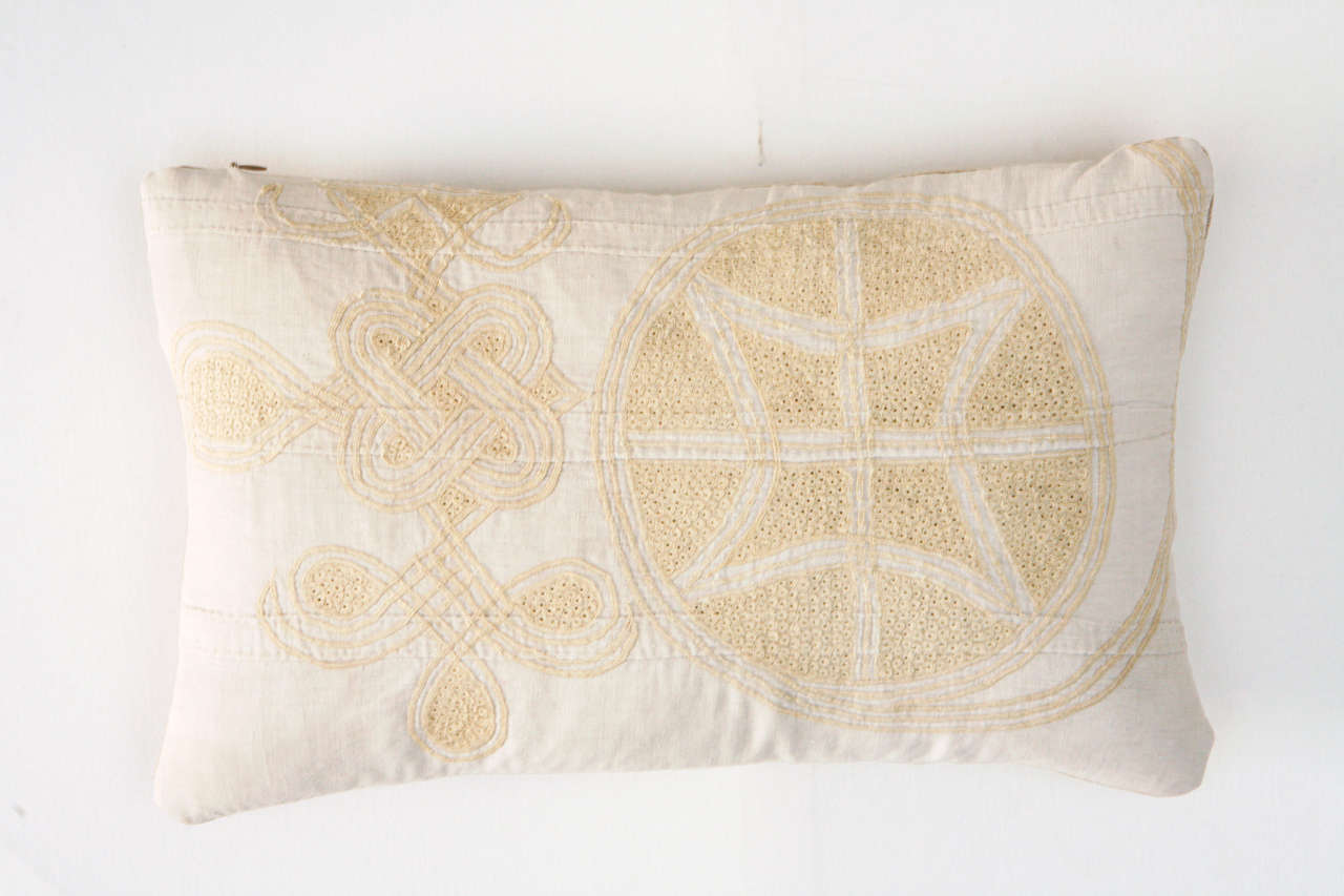 Nigerian African Textile Pillow at 1stdibs