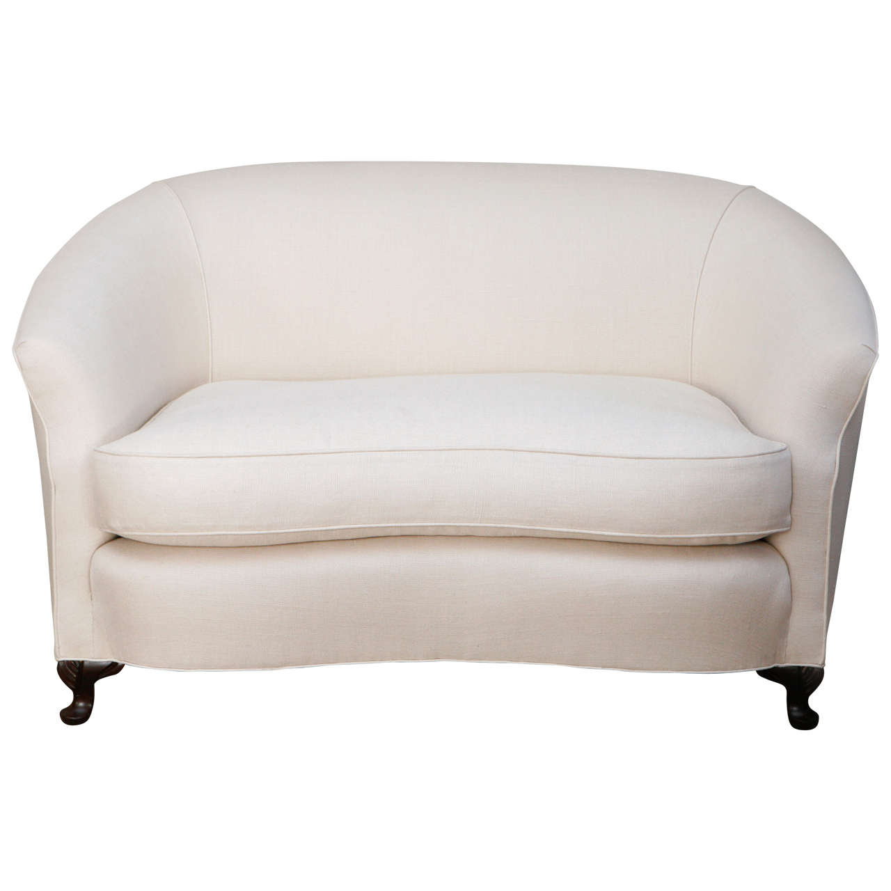 Small Vintage Loveseat at 1stDibs