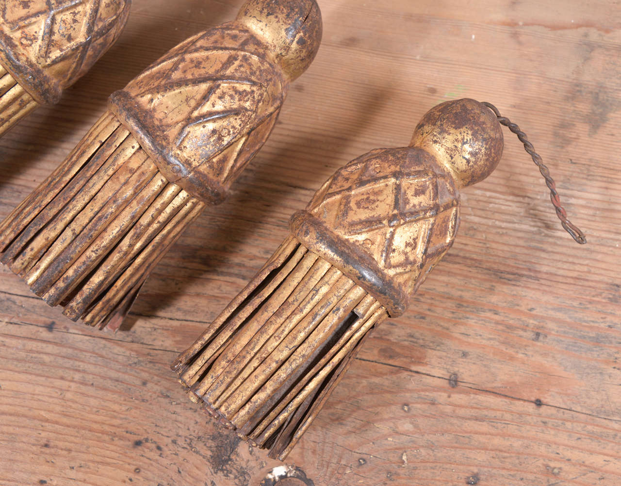 Italian Set of Four Tassels in Tole