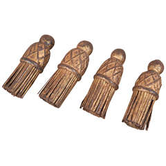 Set of Four Tassels in Tole