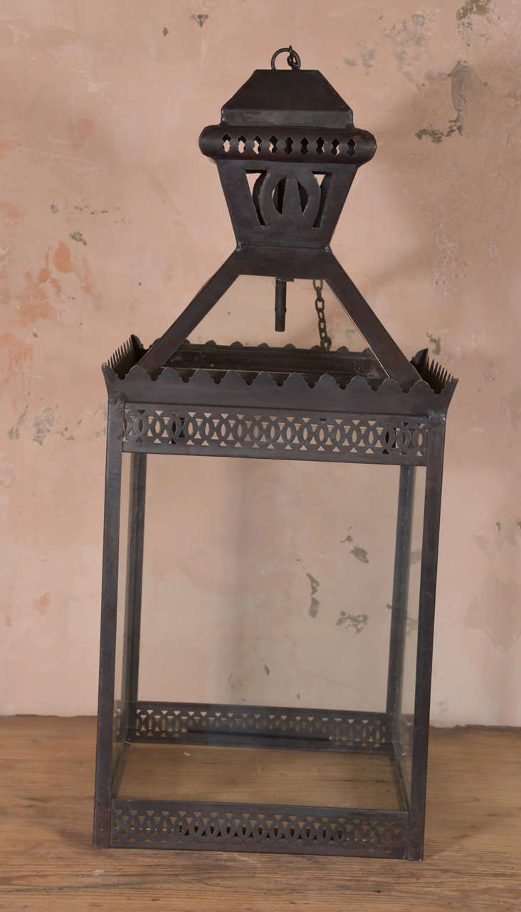 Mid-20th Century French Tole Lantern